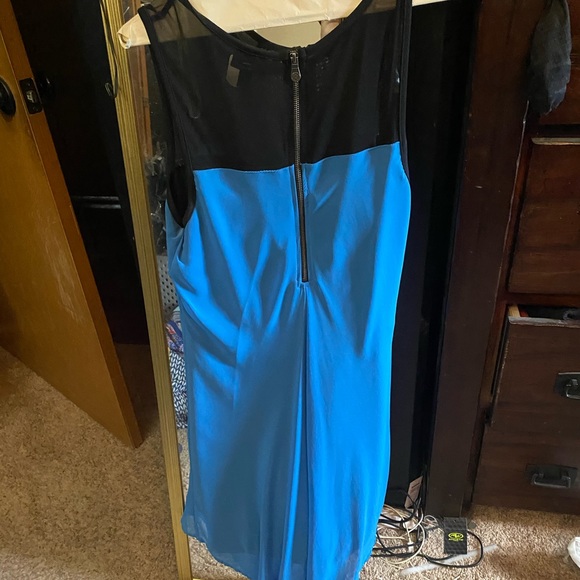 Blue and black dress. Brand is Nicole. - Picture 2 of 2